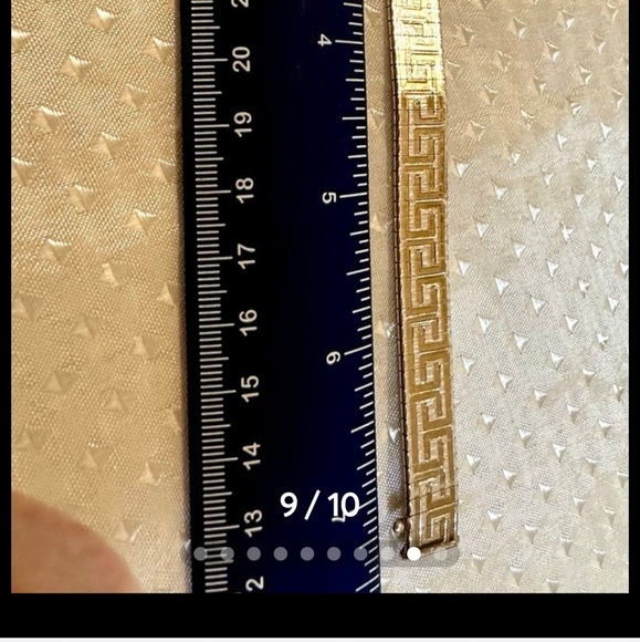 Vintage Two-toned Greek Style Bracelet! 14k/925! - Picture 10 of 14